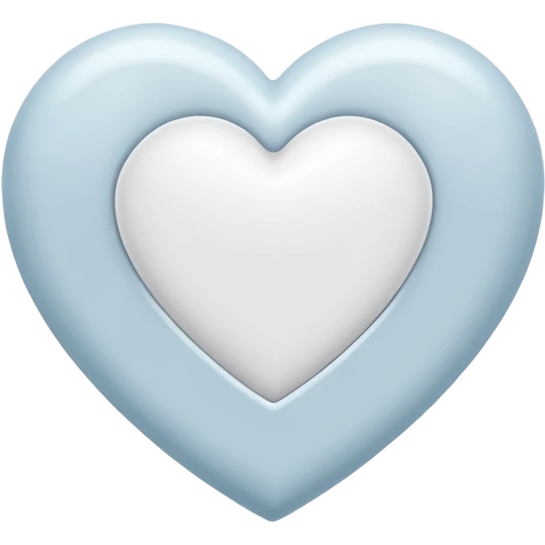 Genera emojis que tengan color blanco en forma de corazón  emoji