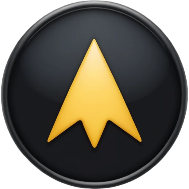 I want you to make a location symbol that's like a circle with a pointy bottom like this aesthetic ○●●□■♤♡♡◇♧☆▪︎¤ like the classic location symbol on Google maps but black emoji