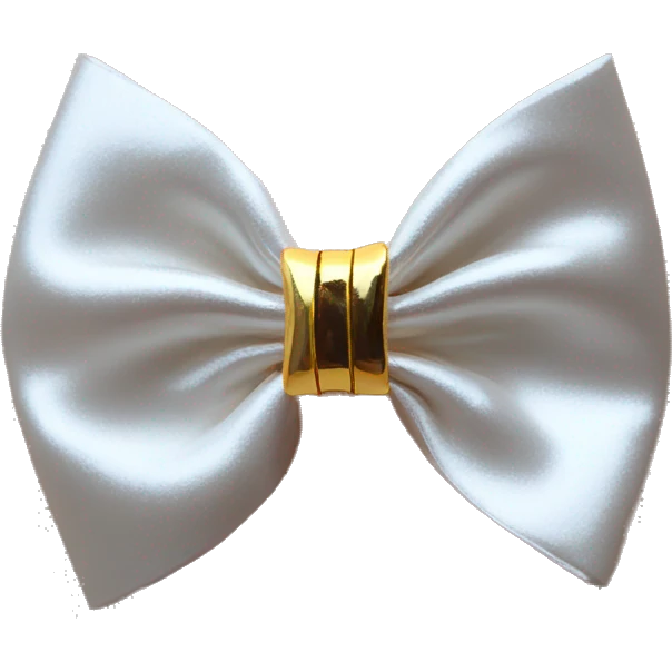 gold bow hair clip emoji