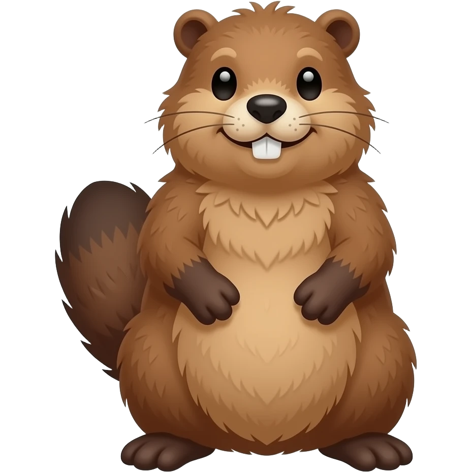 Beaver full body emoji