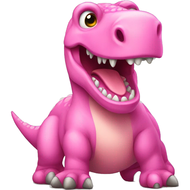 Pink dinosaur emoji