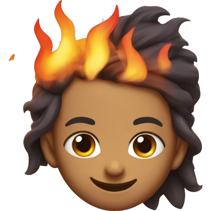 Winking cute fire  emoji
