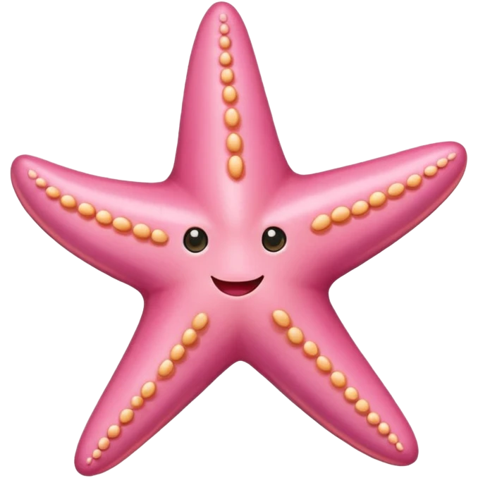 Un émoji étoile de mer rose emoji