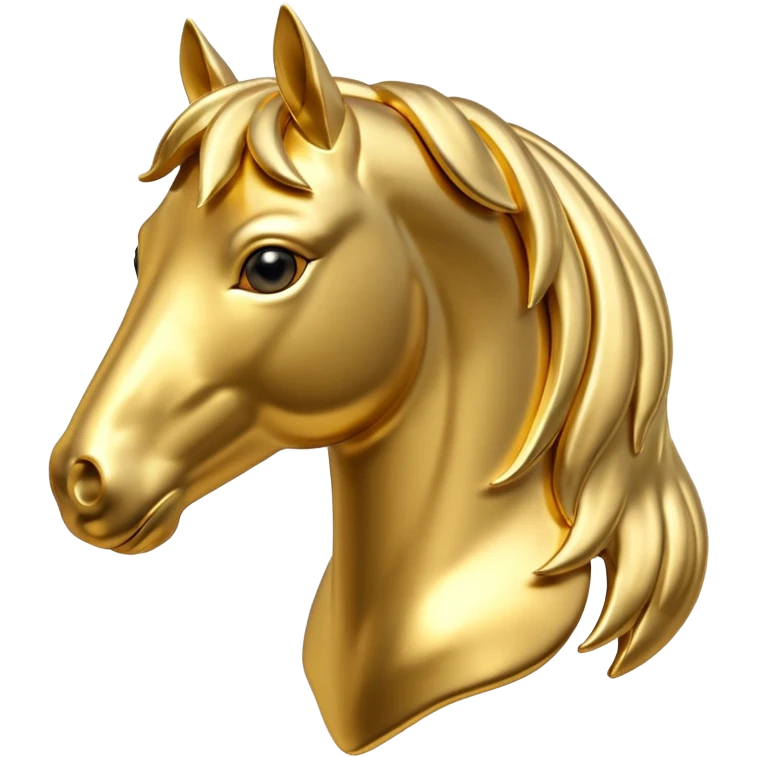 Horse in 3d style icon emoji