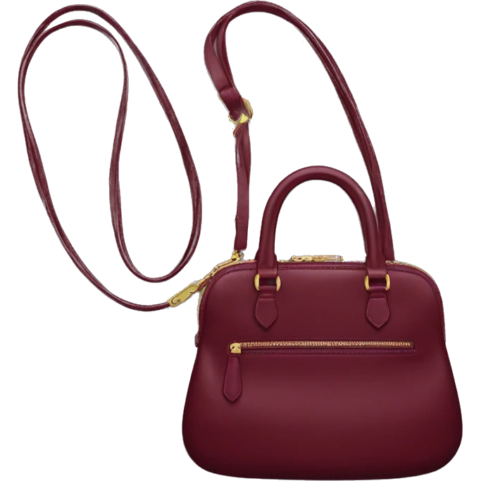 realistic burgundy prada purse   emoji