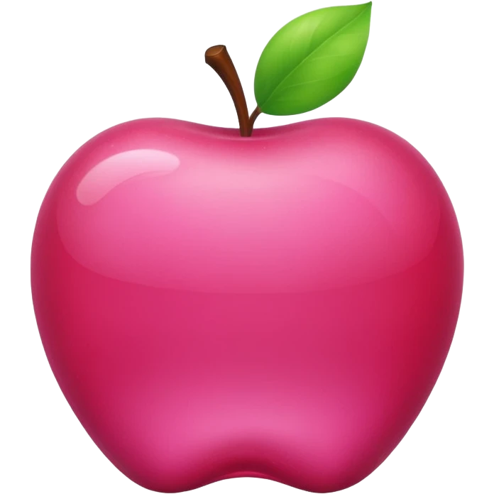 pink apple emoji