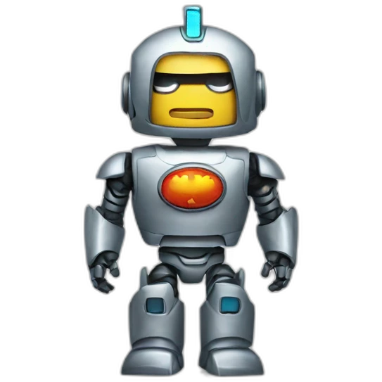 robot-superhero emoji
