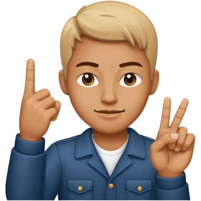Orta parmak ceken adam emoji