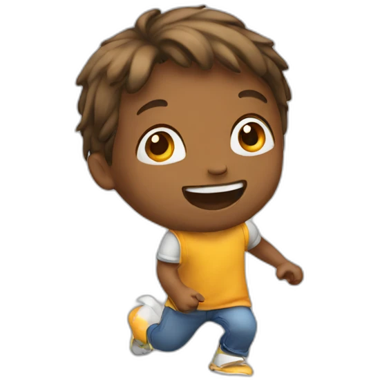 Kids playing emoji