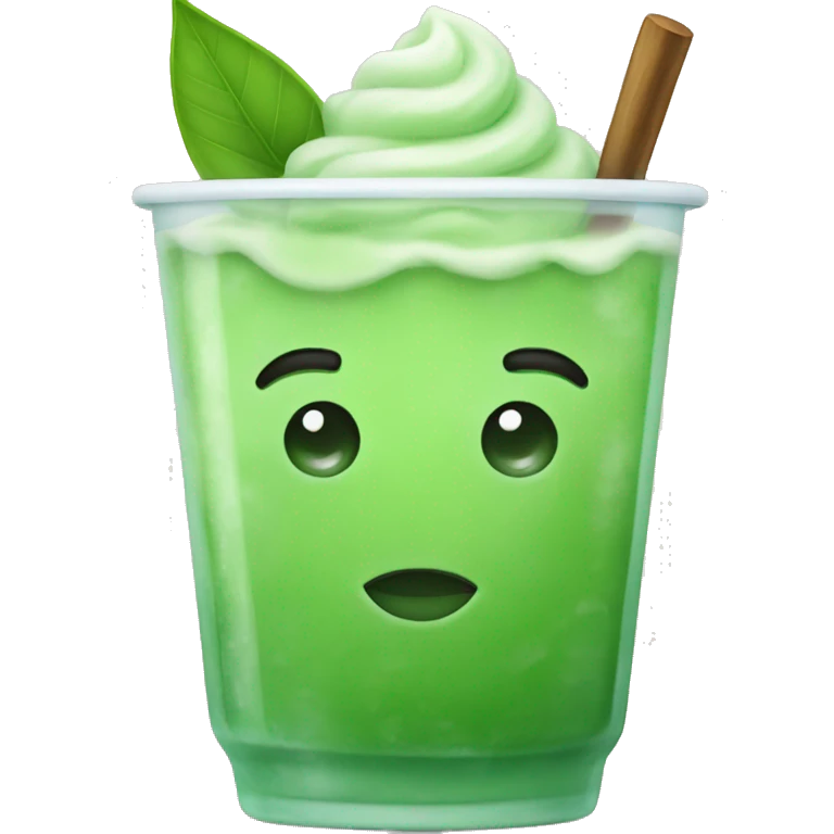 Iced matcha  emoji