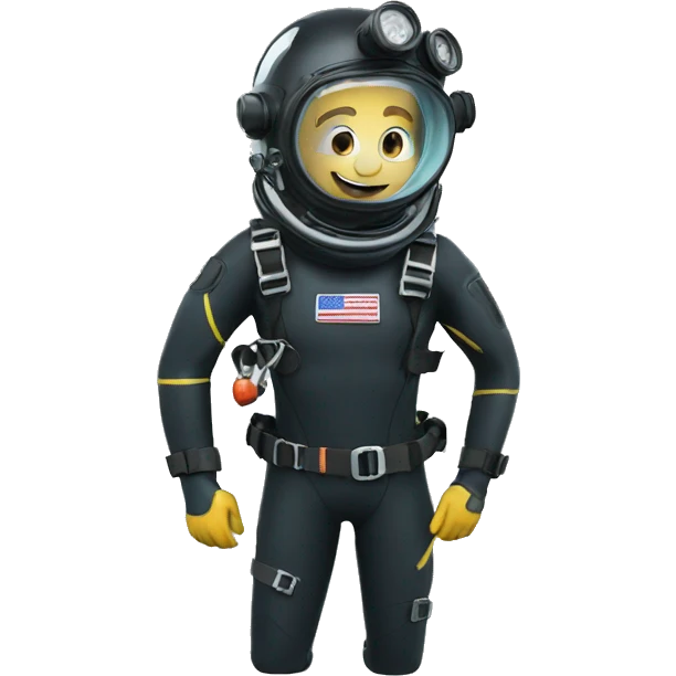 Funny diver ok emoji