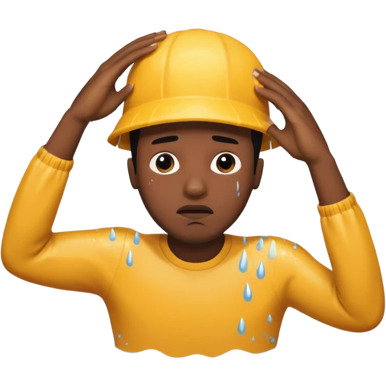 Black guy drowning  emoji