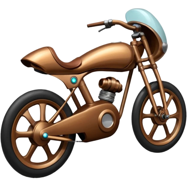 sci fi brown bike emoji