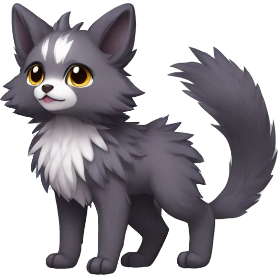  High quality Cute Cool Kawaii edgy Pretty Chibi Fantasy Fur-Sona Fakemon Animal Creature Full Body emoji