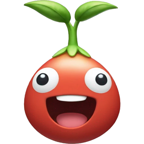 pikmin smiling at screen emoji