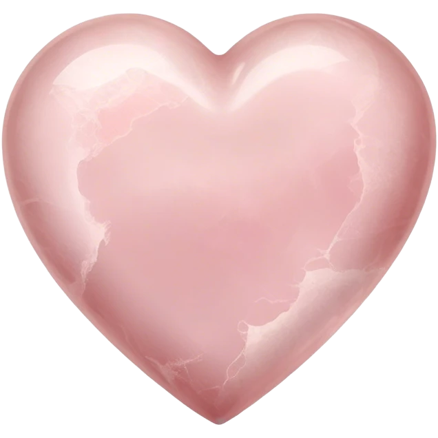 Dusty rose quartz heart  emoji