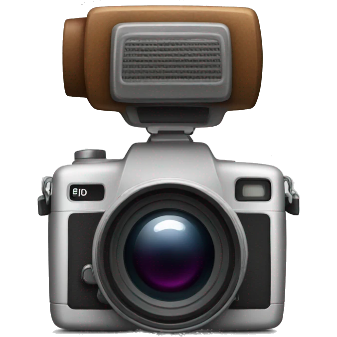 Camera with flash emoji