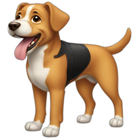 A super dog emoji
