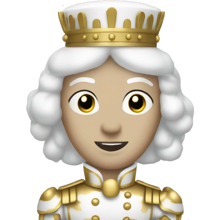 Nutcracker white and gold emoji