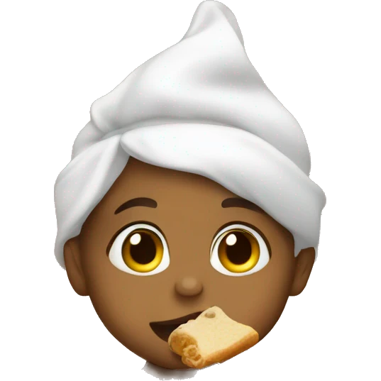 Baby eating food emoji