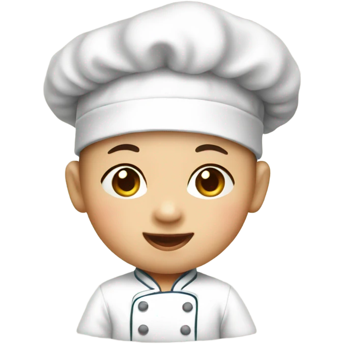 An asian Baby chef emoji