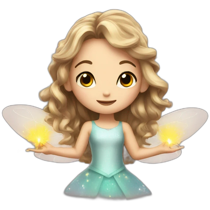 A little household fairy with sparks emoji