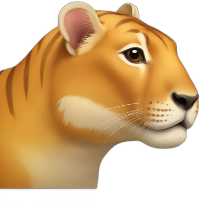 golden tiger Capybara emoji