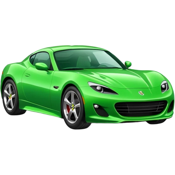green sport car emoji