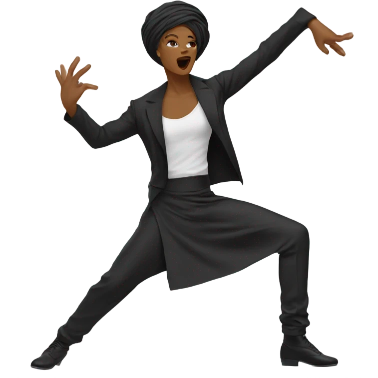 Voguing dance emoji