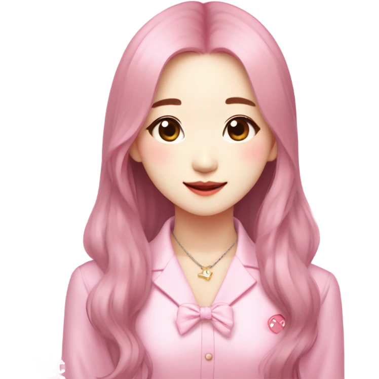 Jang wonyoung asian kpop cute girl pink coquette emoji