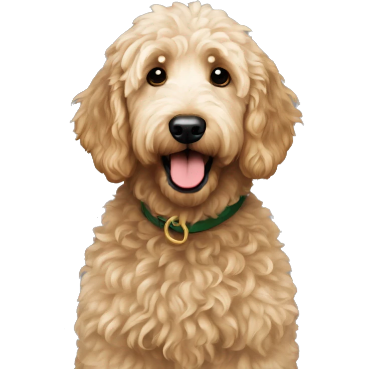 Christmas goldendoodle  emoji