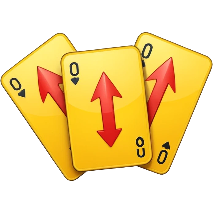Yellow Uno reverse card emoji emoji