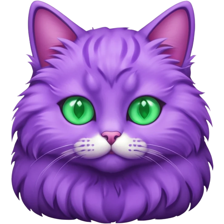 a purple cat emoji