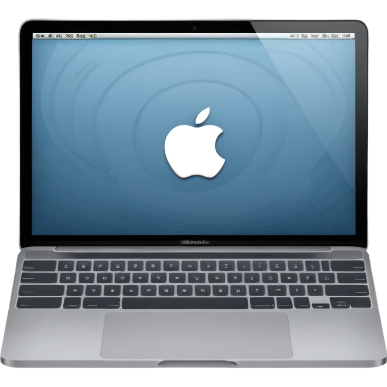 middle gray color macbook emoji