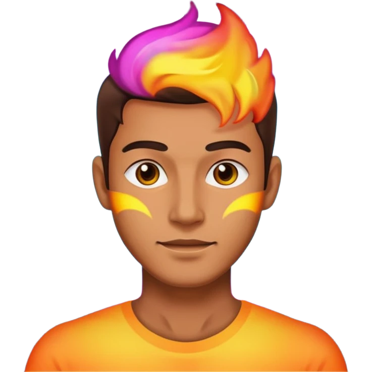 A man with aura emoji