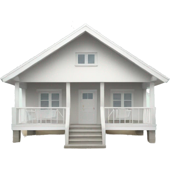 beach white bungalow  emoji