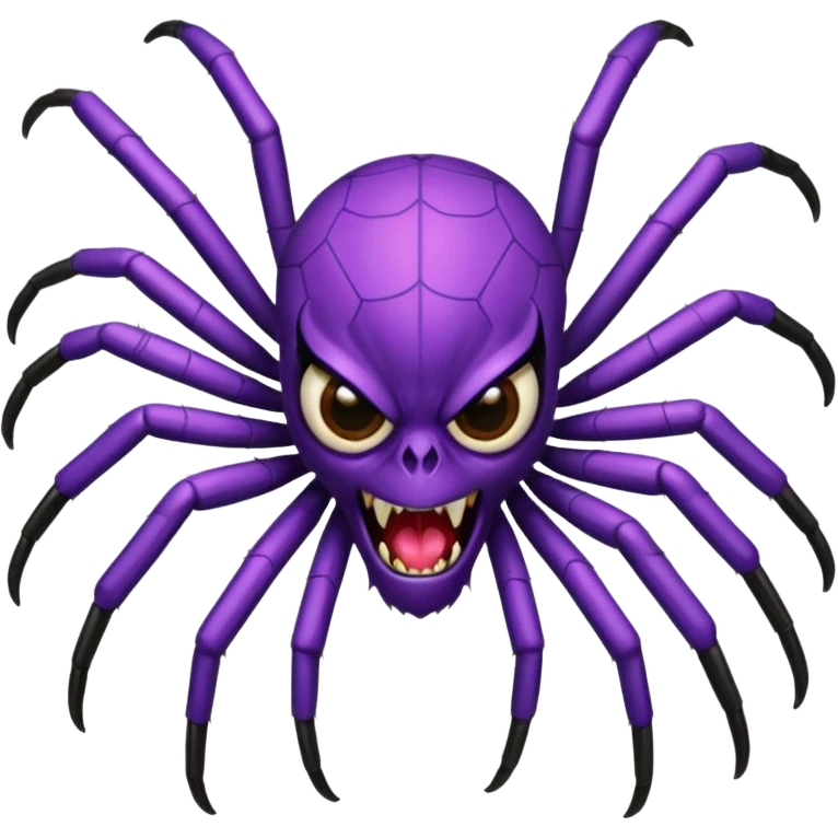 make me a purple web spider emoji