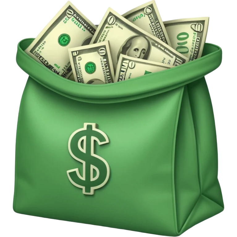 dollars in the bag emoji