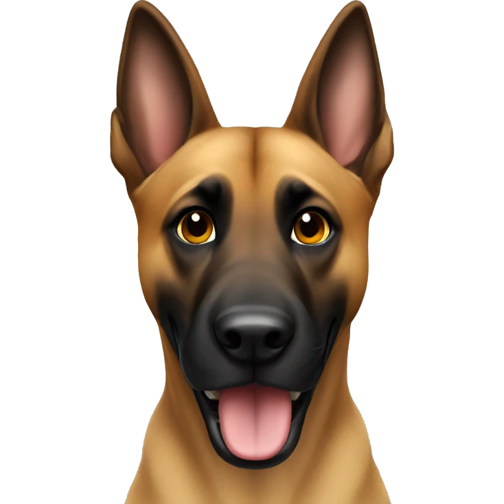 malinois say hello wit hand emoji