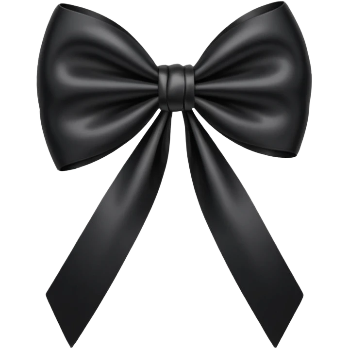 Black bow emoji