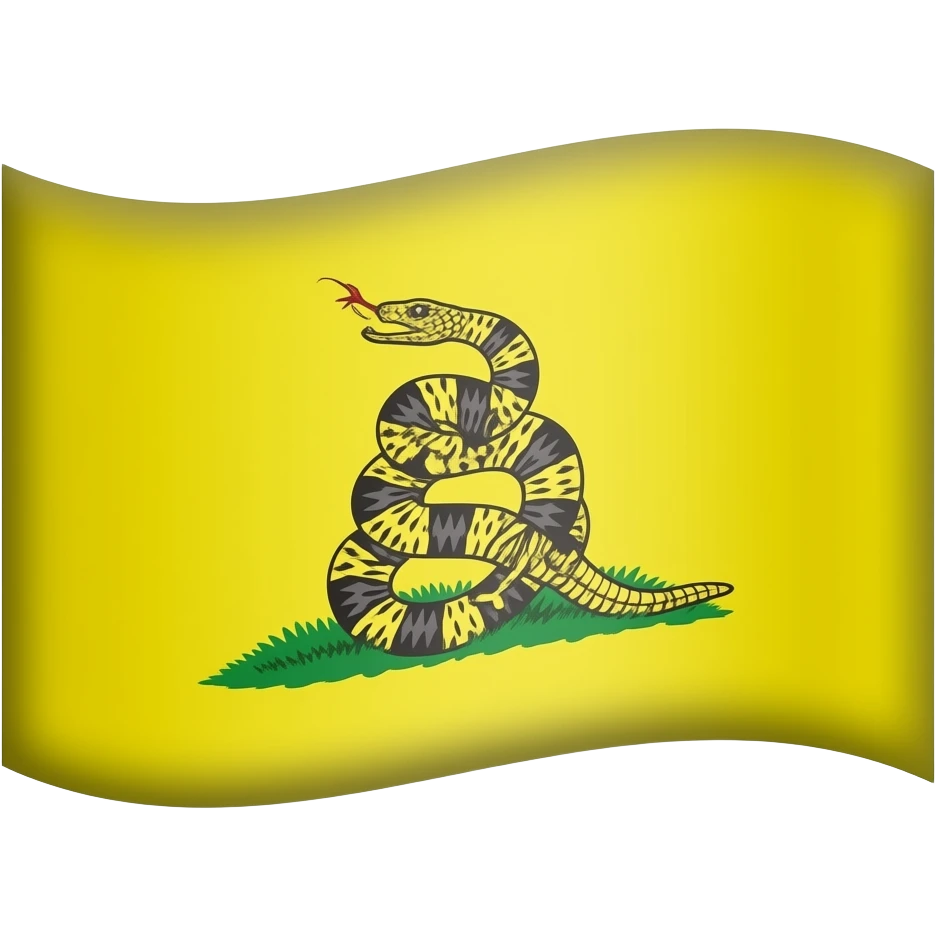 Make the Gadsden flag with no text emoji
