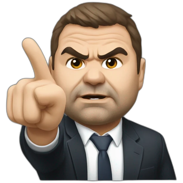 Ange postecoglou middle finger emoji
