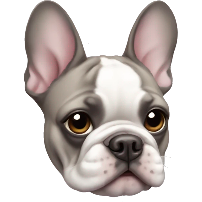 Lilac sable French bulldog emoji