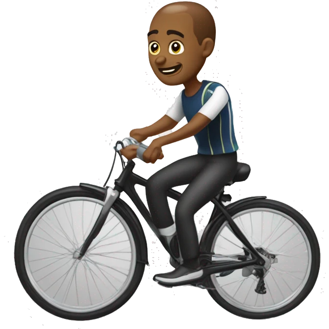 Je veux Patrice talon sur un vélo emoji