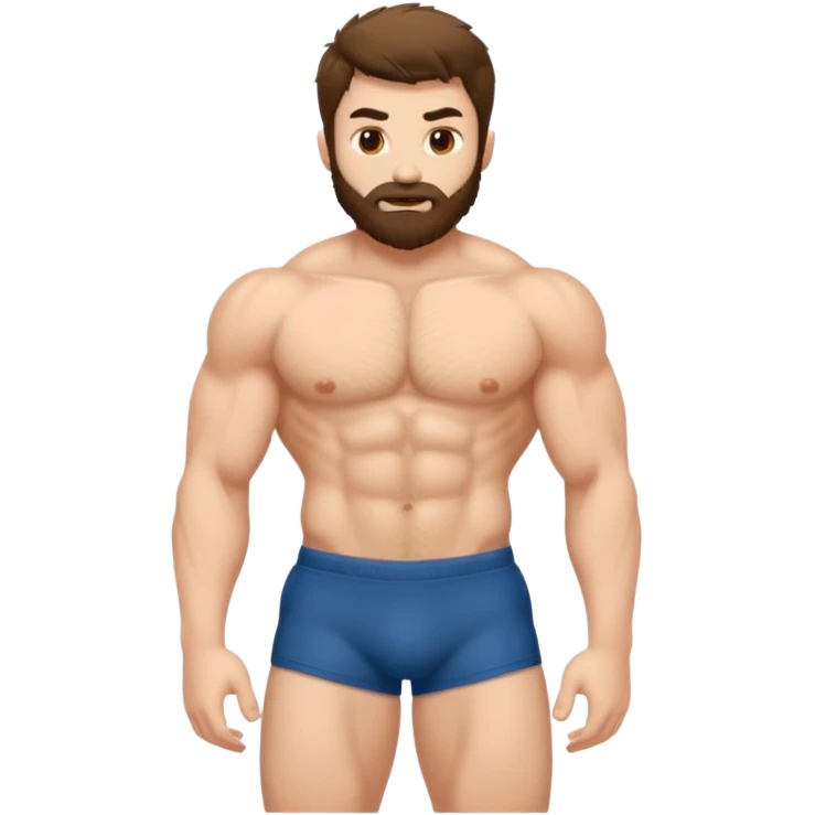 a guy showing his butthole emoji