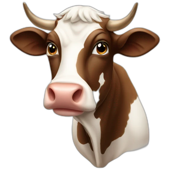 Salers cow emoji