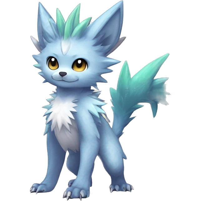 Anthro Scalie Spiky Cool Edgy Magical Shiny Colorful Pastel Sparkle Kemono-style Chibi Fantasy-Animal-Fakémon-Pokémon-Hybrid Fur Sona Aesthetic Full Body emoji