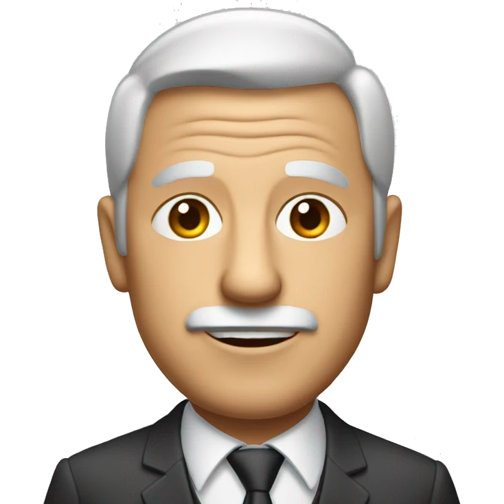 AGED GUY WITH SUIT emoji