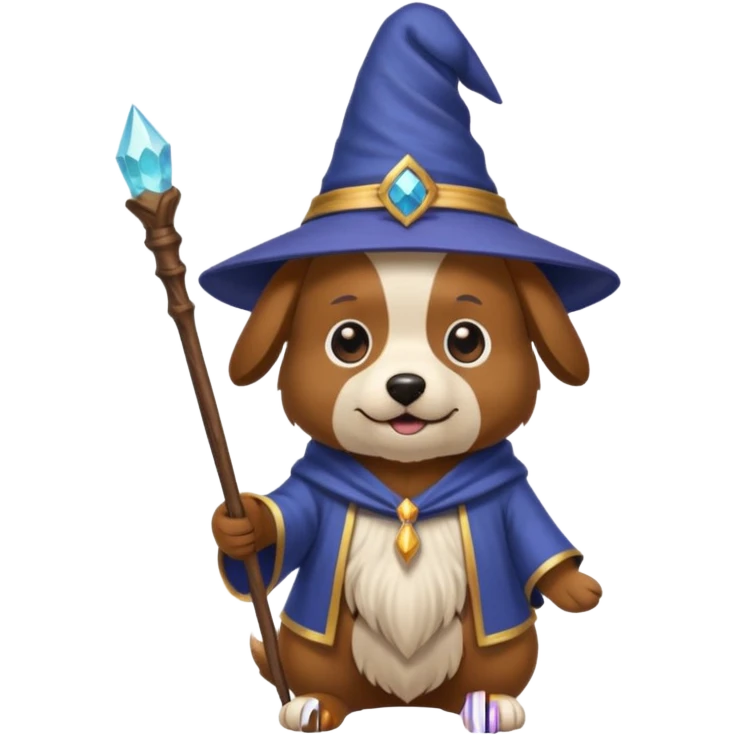 Dog wizard emoji