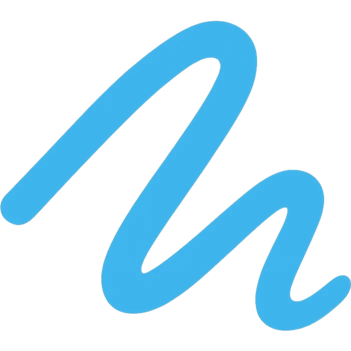 Remove any outlines and ensure the icon has a fully transparent background, keeping only a minimalistic light blue stroke. emoji